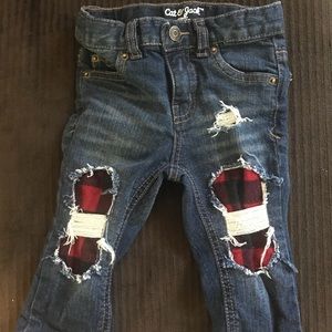 Cat and jack distressed kids jeans
